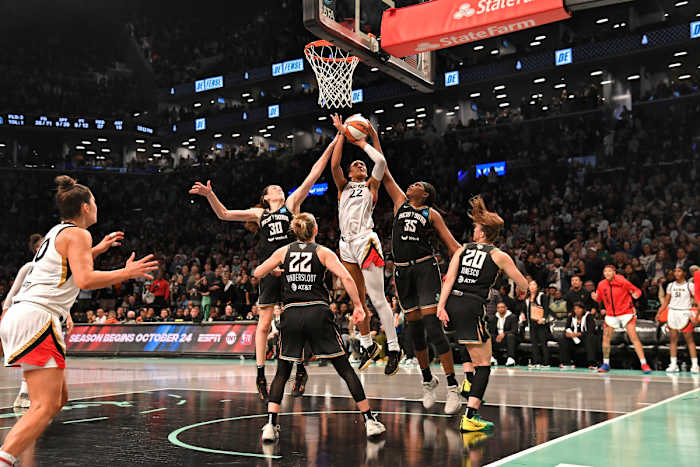 Las Vegas Aces star Wilson won the 2023 WNBA Finals MVP award but finished third in regular-season voting.